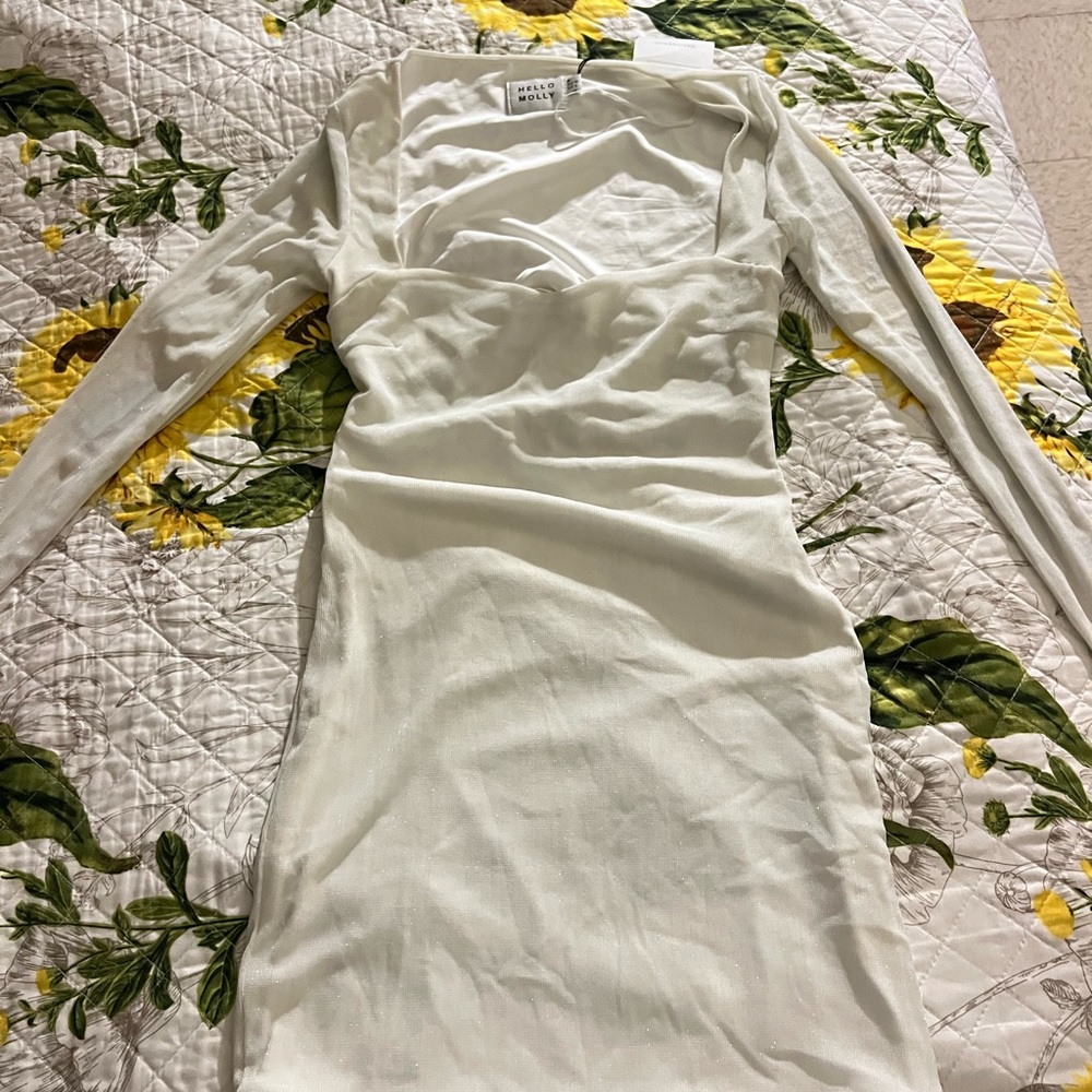 Meshki Ivory Long Sleeve Dress